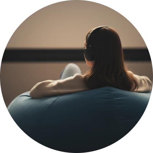 くつろぎ鑑賞の画像